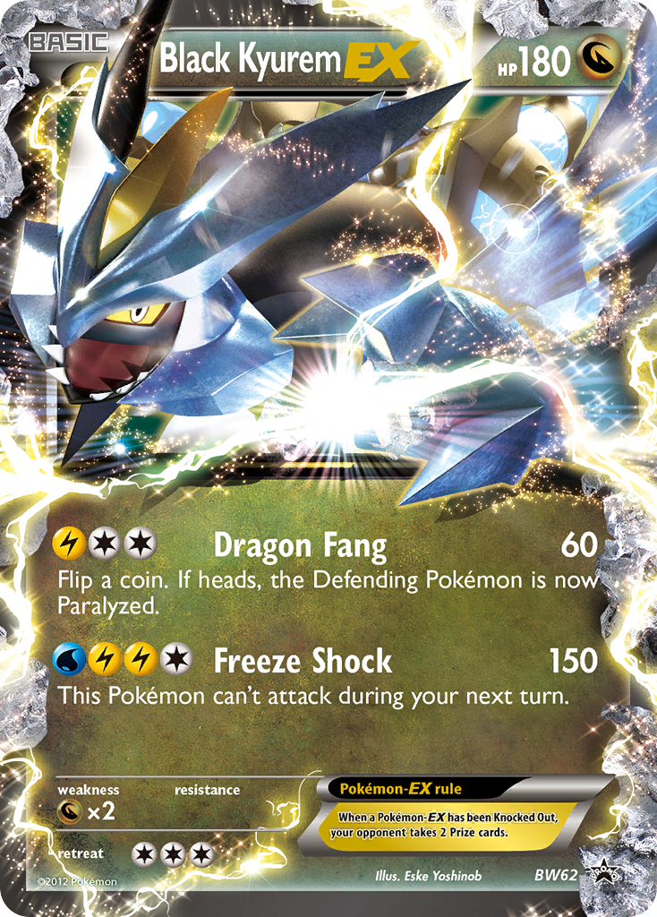 Black Kyurem-EX – BW Black Star Promos BW62 Pokémon card