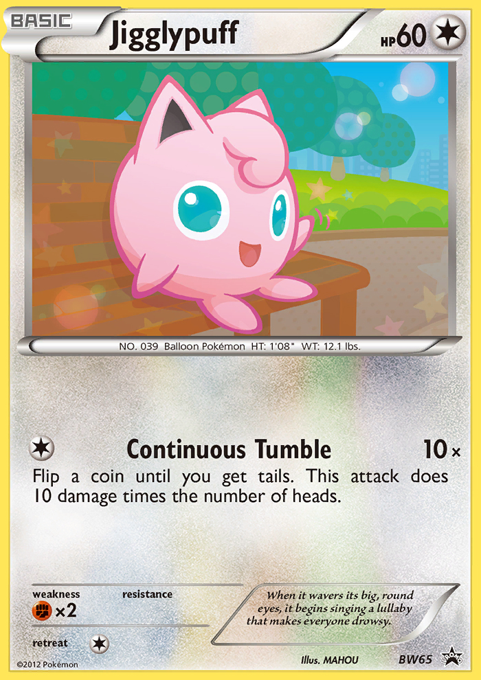 Jigglypuff – BW Black Star Promos BW65 Pokémon card