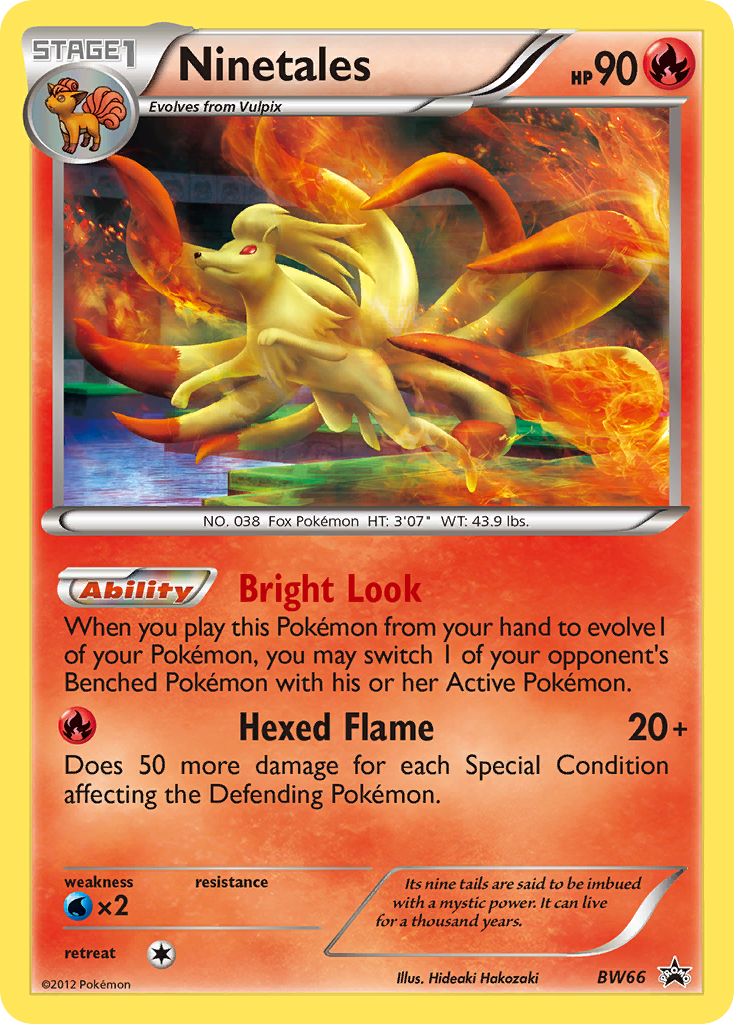 Ninetales – BW Black Star Promos BW66 Pokémon card