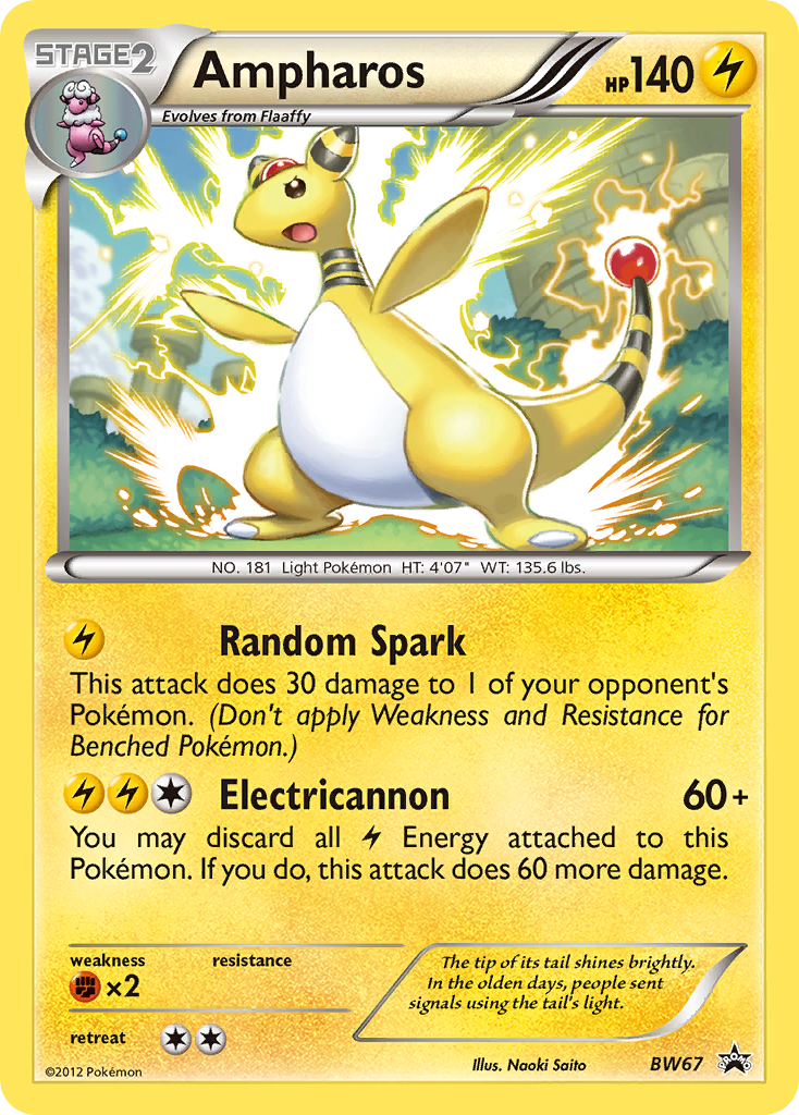 Ampharos – BW Black Star Promos BW67 Pokémon card
