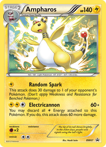 Ampharos - BW Black Star Promos BW67
