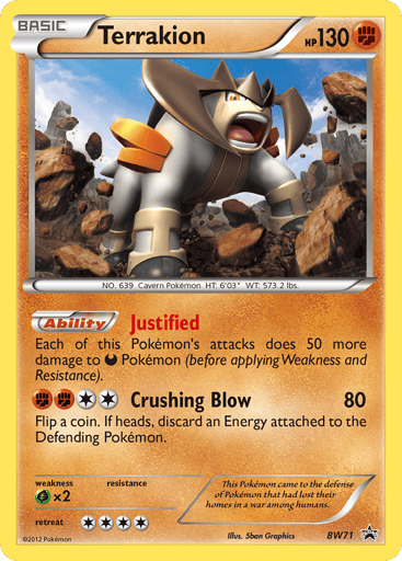 Terrakion - BW Black Star Promos BW71