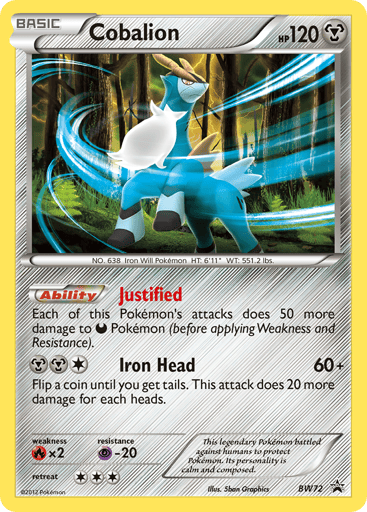 Cobalion - BW Black Star Promos BW72