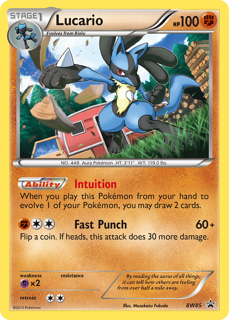 Lucario – BW Black Star Promos BW85 Pokémon card