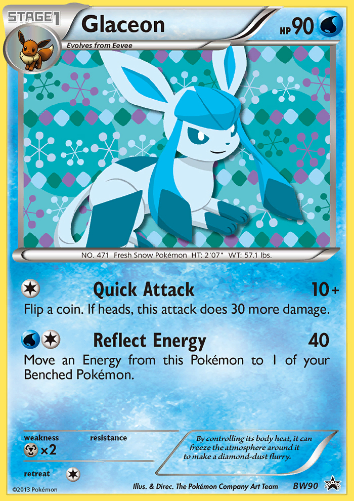 Glaceon – BW Black Star Promos BW90 Pokémon card