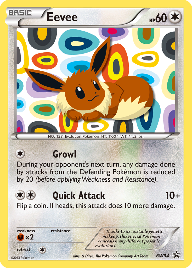 Eevee – BW Black Star Promos BW94 Pokémon card
