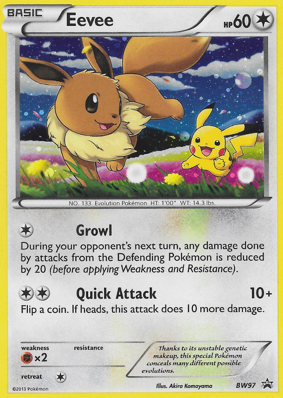 Eevee – BW Black Star Promos BW97 Pokémon card