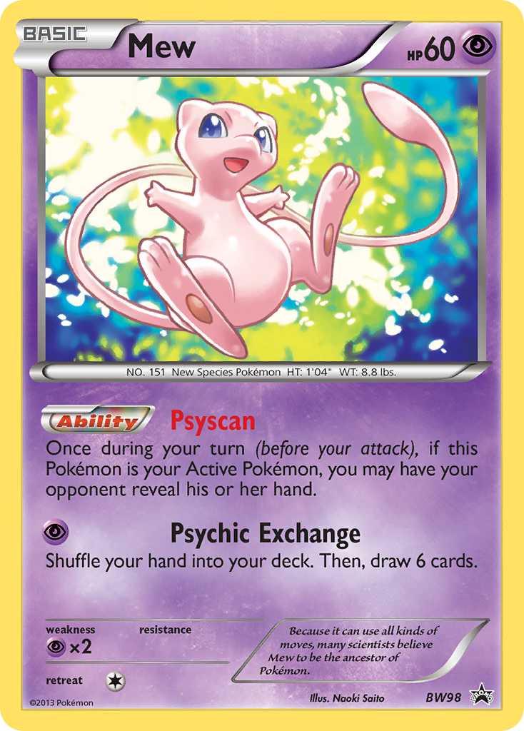 Mew – BW Black Star Promos BW98 Pokémon card