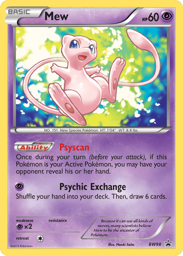 Mew - BW Black Star Promos BW98