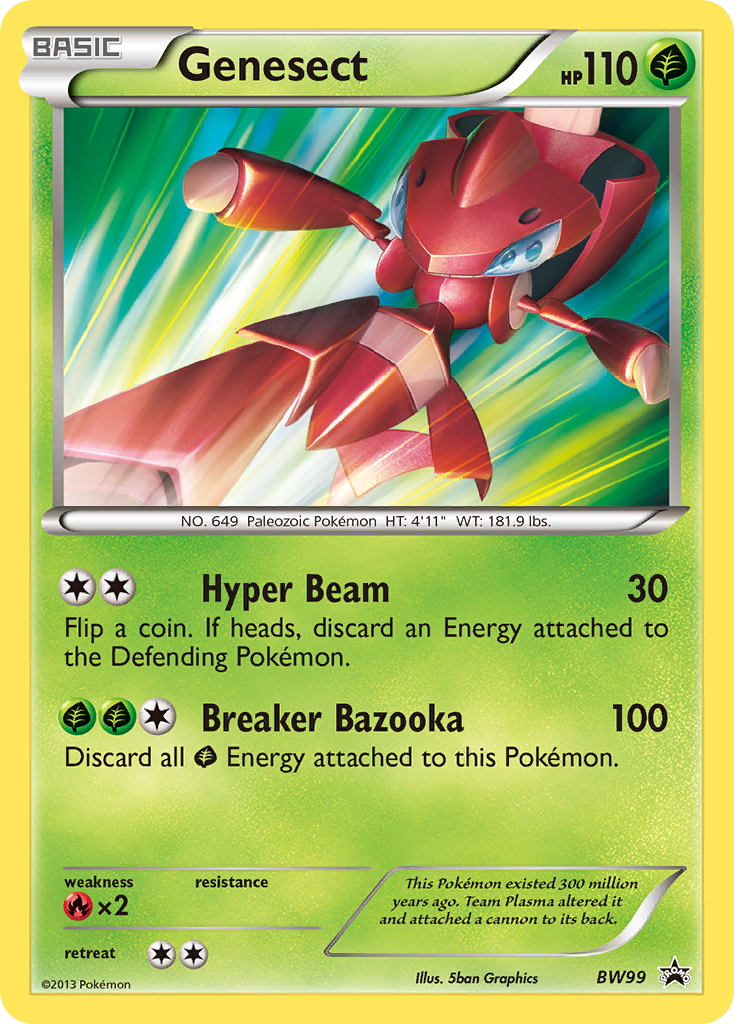 Genesect – BW Black Star Promos BW99 Pokémon card