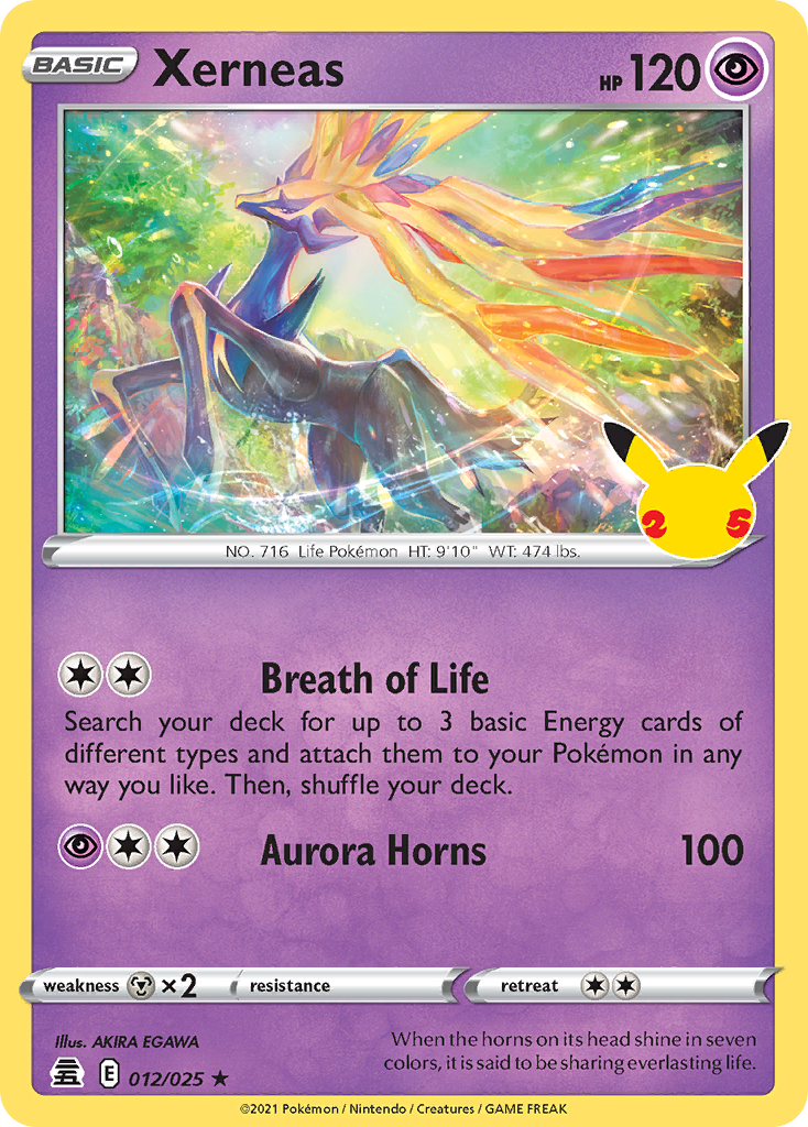 Xerneas – Celebrations 12 Pokémon card