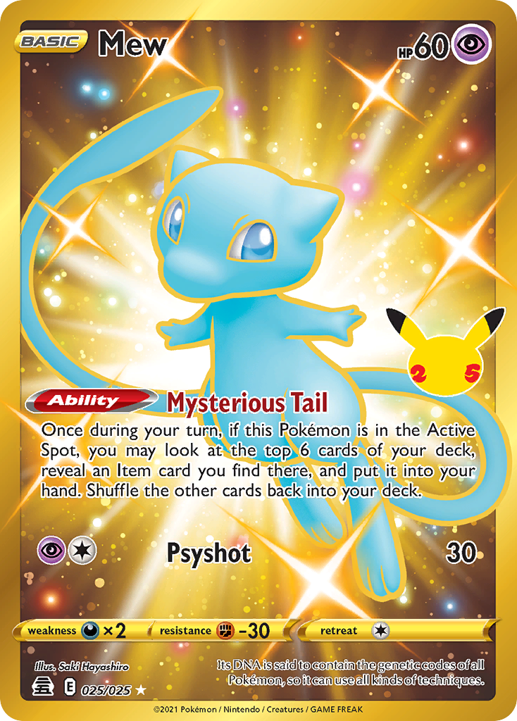 Mew – Celebrations 25 Pokémon card