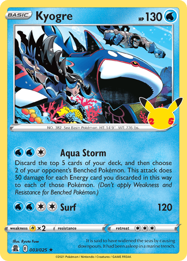 Kyogre - Celebrations 3