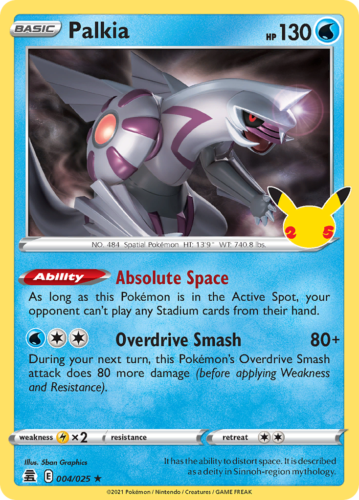 Palkia – Celebrations 4 Pokémon card