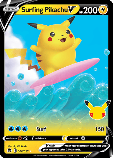 Surfing Pikachu V - Celebrations 8