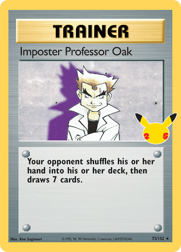 Imposter Professor Oak - Celebrations: Classic Collection 73