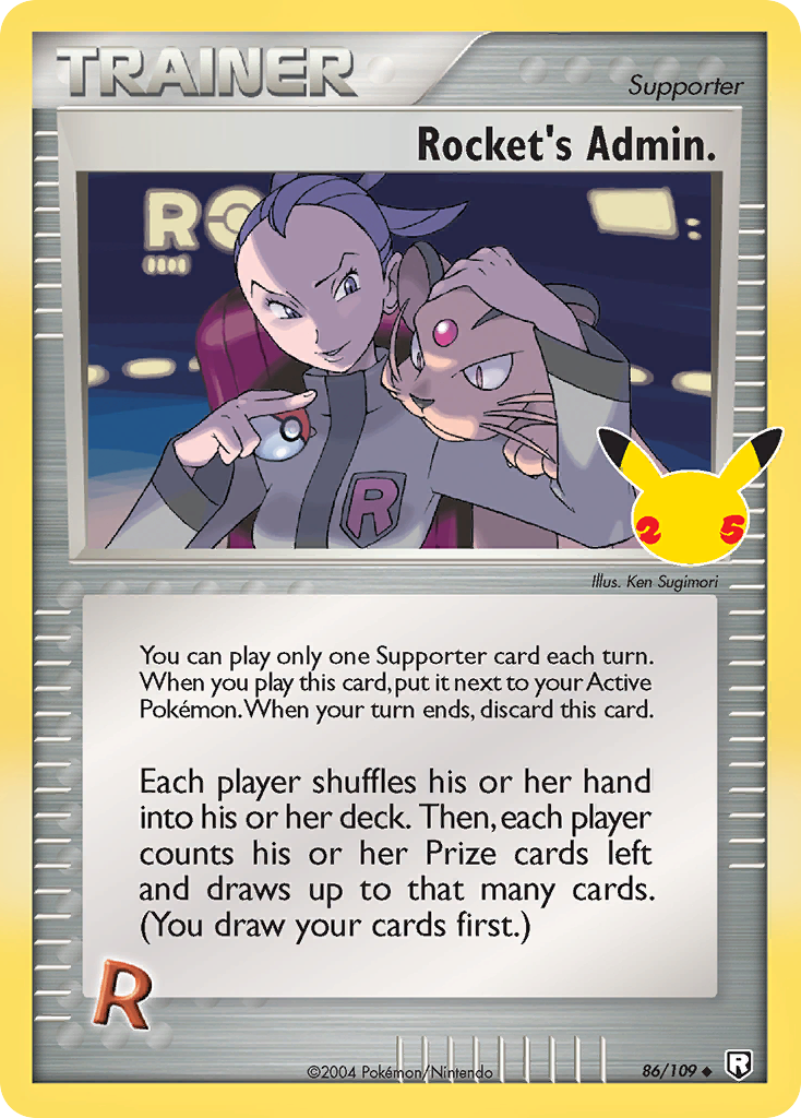 Rocket's Admin. – Celebrations: Classic Collection 86 Pokémon card