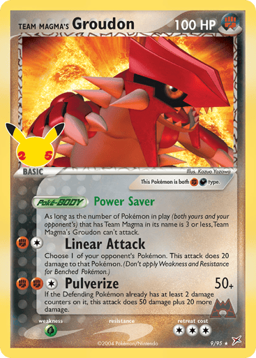 Team Magma's Groudon - Celebrations: Classic Collection 9