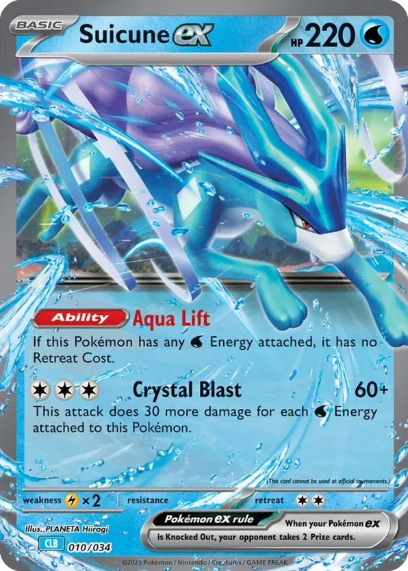 Suicune ex – Pokémon TCG Classic - Blastoise 010/034 Pokémon card