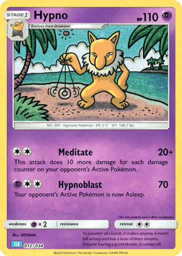 Hypno - Pokémon TCG Classic - Blastoise 12