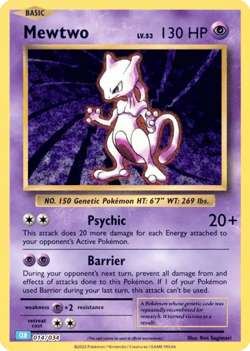 Mewtwo - Pokémon TCG Classic - Blastoise 14