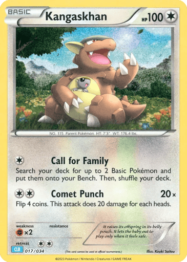 Kangaskhan - Pokémon TCG Classic - Blastoise 17