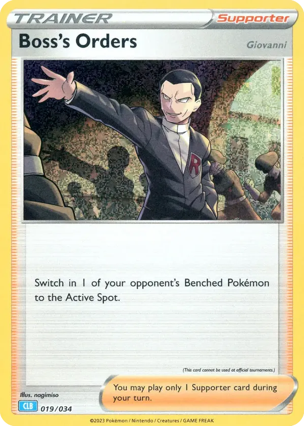 Boss's Orders – Pokémon TCG Classic - Blastoise 019/034 Pokémon card
