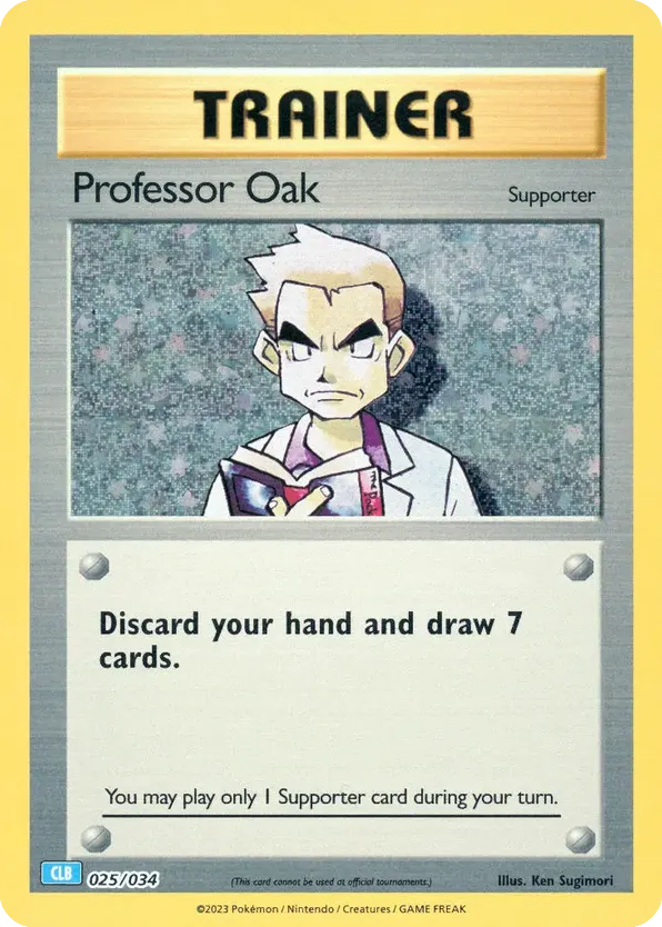 Professor Oak – Pokémon TCG Classic - Blastoise 025/034 Pokémon card
