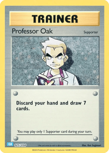 Professor Oak - Pokémon TCG Classic - Blastoise 25