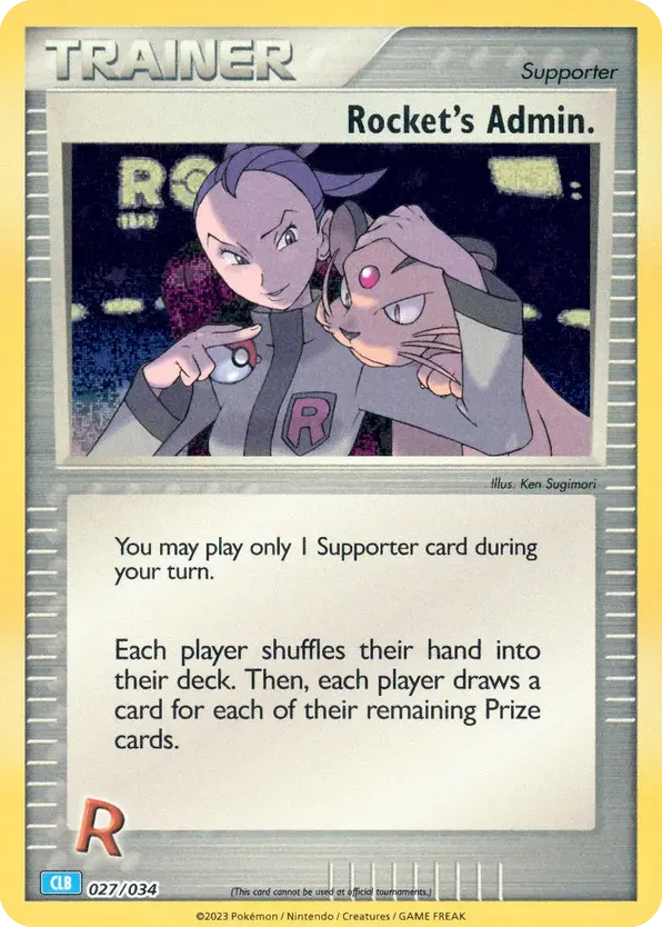 Rocket's Admin – Pokémon TCG Classic - Blastoise 027/034 Pokémon card