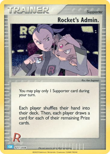 Rocket's Admin - Pokémon TCG Classic - Blastoise 27