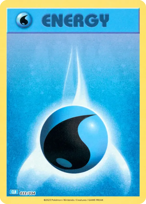 Basic Water Energy – Pokémon TCG Classic - Blastoise 033/034 Pokémon card