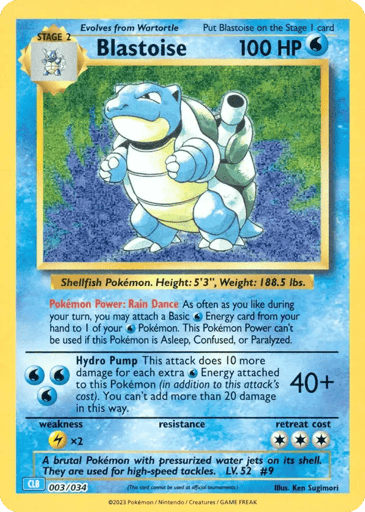 Blastoise - Pokémon TCG Classic - Blastoise 3