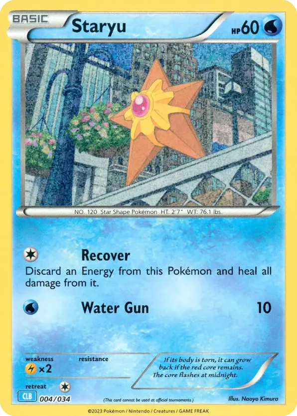 Staryu – Pokémon TCG Classic - Blastoise 004/034 Pokémon card