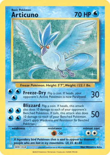 Articuno - Pokémon TCG Classic - Blastoise 9
