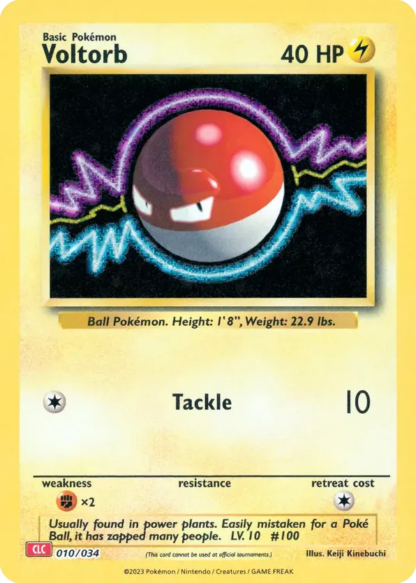 Voltorb – Pokémon TCG Classic - Charizard 010/034 Pokémon card