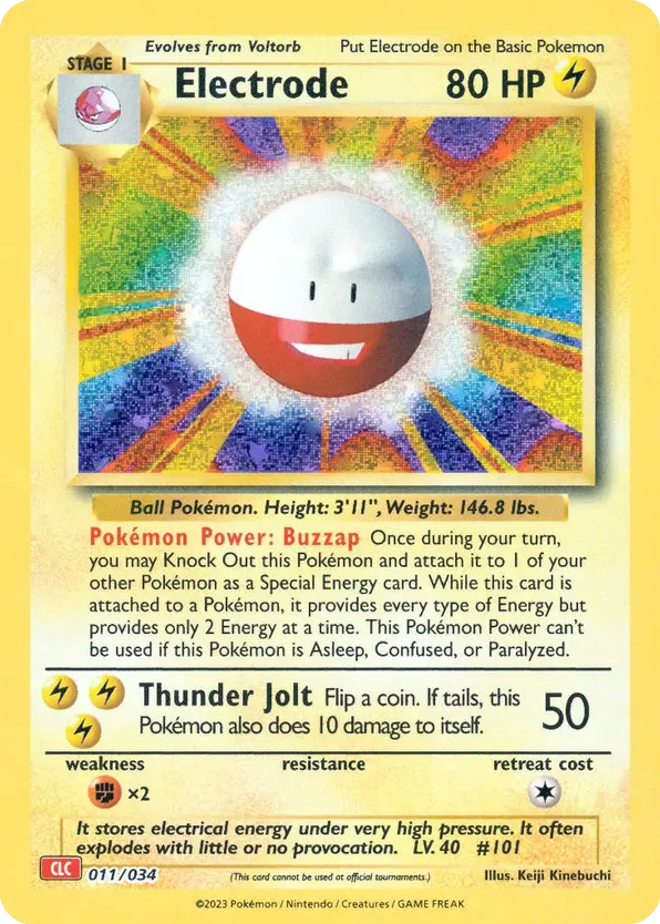 Electrode – Pokémon TCG Classic - Charizard 011/034 Pokémon card