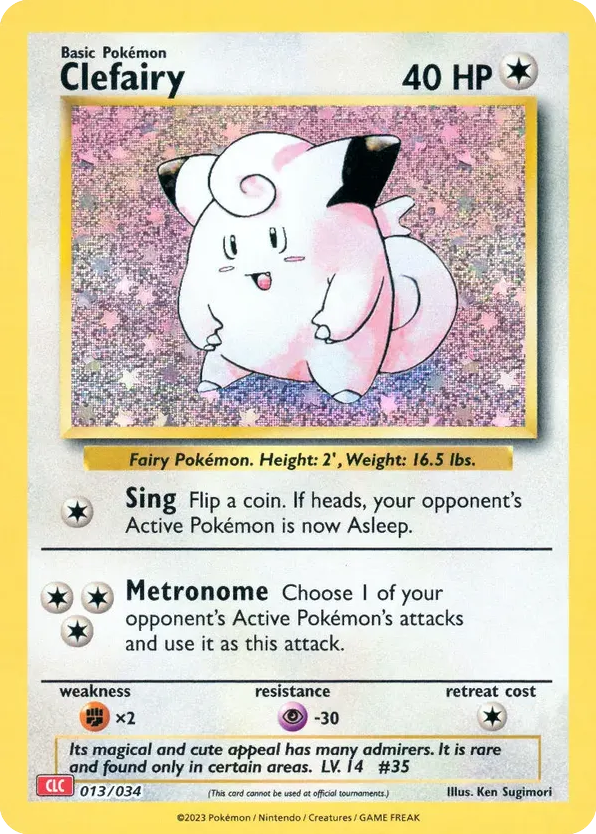 Clefairy – Pokémon TCG Classic - Charizard 013/034 Pokémon card