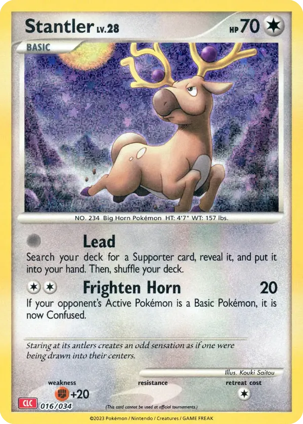 Stantler – Pokémon TCG Classic - Charizard 016/034 Pokémon card