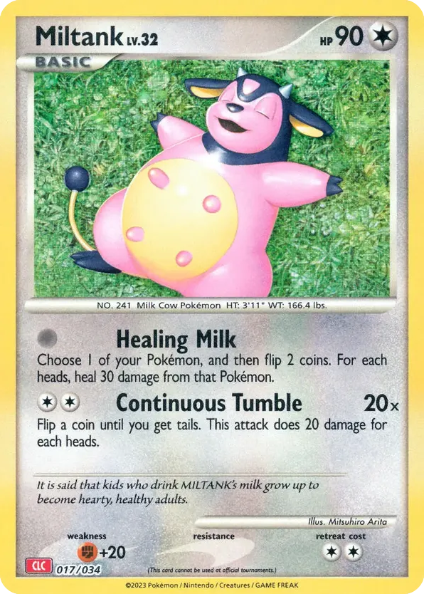 Miltank – Pokémon TCG Classic - Charizard 017/034 Pokémon card