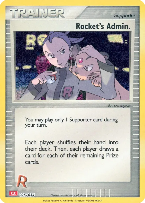 Rocket's Admin – Pokémon TCG Classic - Charizard 025/034 Pokémon card