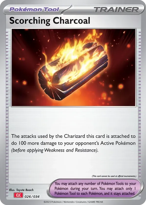 Scorching Charcoal – Pokémon TCG Classic - Charizard 026/034 Pokémon card