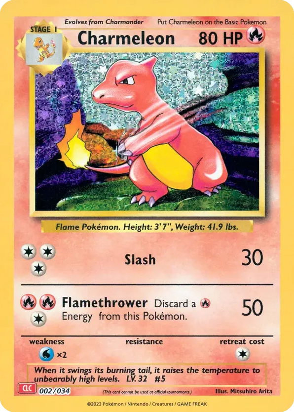 Charmeleon – Pokémon TCG Classic - Charizard 002/034 Pokémon card