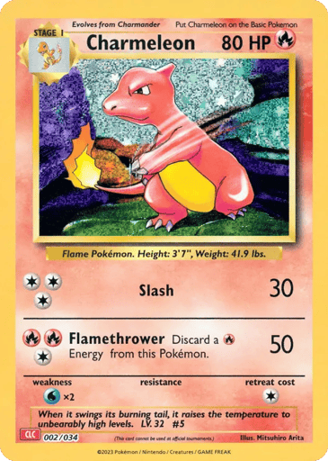 Charmeleon - Pokémon TCG Classic - Charizard 2