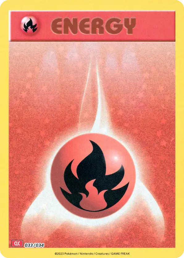 Basic Fire Energy – Pokémon TCG Classic - Charizard 033/034 Pokémon card