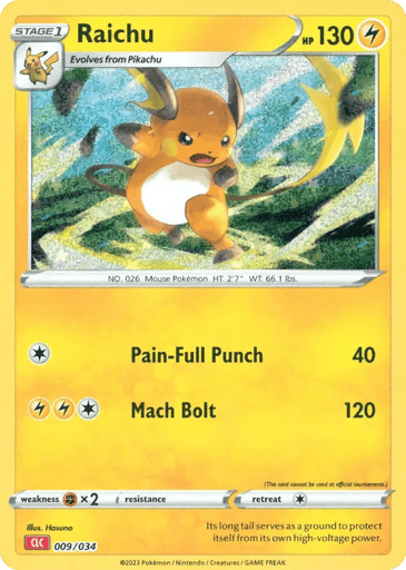 Raichu - Pokémon TCG Classic - Charizard 9