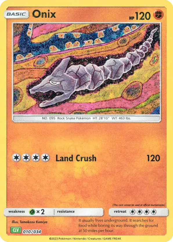 Onix – Pokémon TCG Classic - Venusaur 010/034 Pokémon card