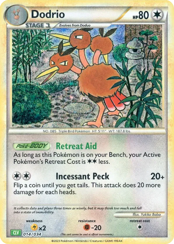 Dodrio – Pokémon TCG Classic - Venusaur 014/034 Pokémon card