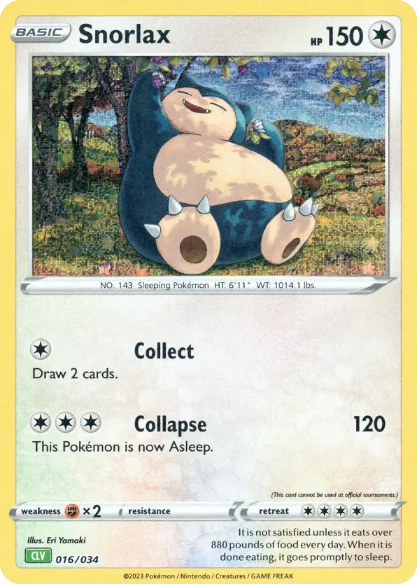 Snorlax – Pokémon TCG Classic - Venusaur 016/034 Pokémon card