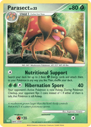 Parasect - Pokémon TCG Classic - Venusaur 5